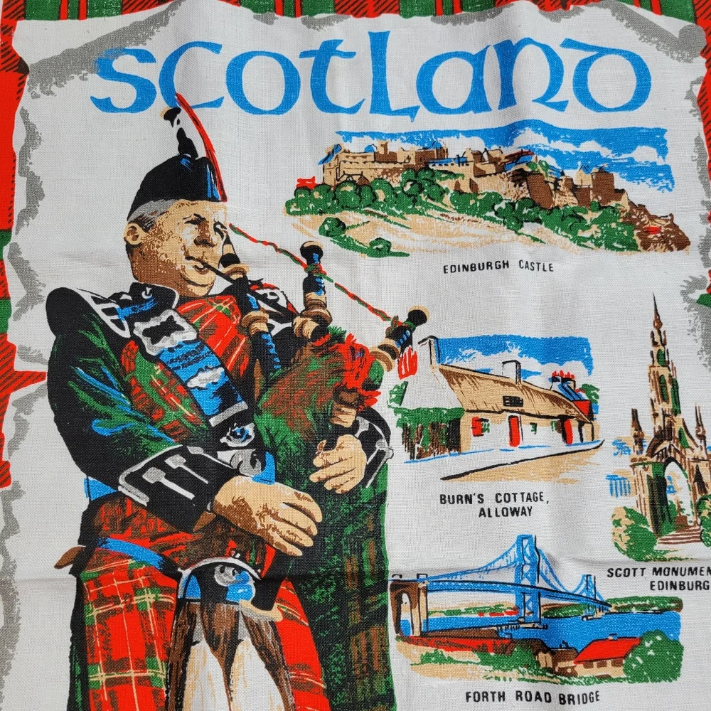United Kingdom Tea Towels ~ FINAL PRICE! Scotland ~ Lancashire ~ Colorful